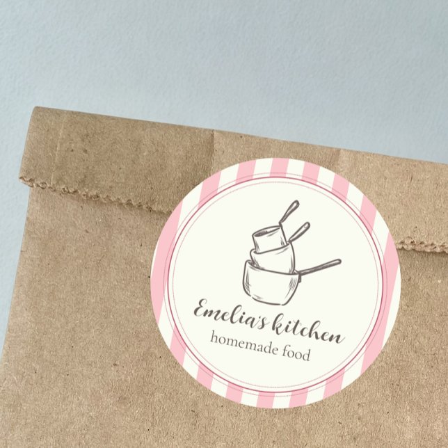 Pegatina Redonda My tiny kitchen logo Sticker (Subido por el creador)