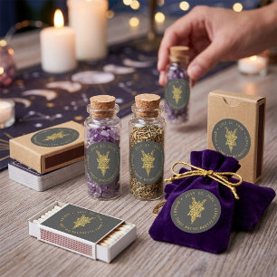 Pegatina Redonda Mystic Tarot Despedida de Soltera