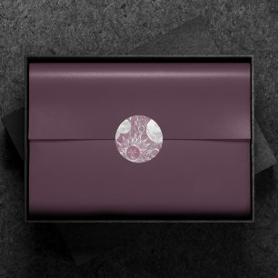 Pegatina Redonda Mystique solar   Plata Rosa Estrellas Luna Ojos so