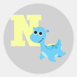 Pegatina Redonda N es para Nessie