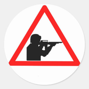 Pegatina Redonda n violencia