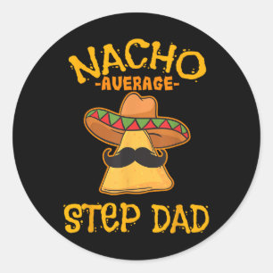 Pegatina Redonda Nacho Paso Promedio Papa Padh Padilla Mexicana