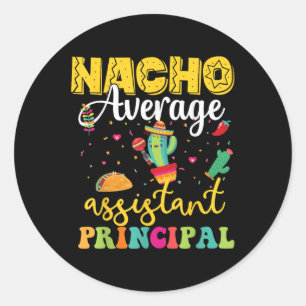 Pegatina Redonda Nacho Promedio De Ístant Principal, Cinco De Mayo