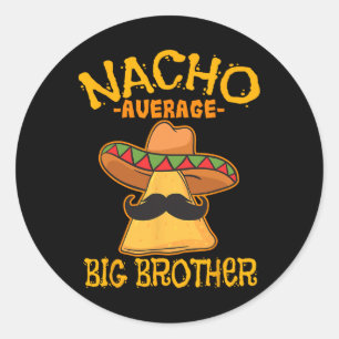Pegatina Redonda Nacho Promedio Gran Hermano Mexicano Hermoso Cinc