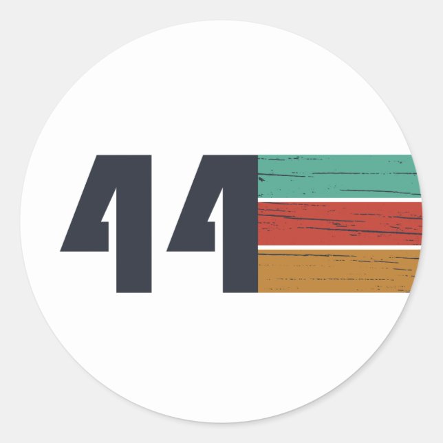 Pegatina Redonda nacido en 1944, cumpleaños vintage (Anverso)