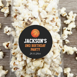 Pegatina Redonda Nacido En Baloncesto Baloncesto Niños Temáticos Cu