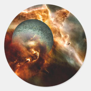 Pegatina Redonda Nacimiento