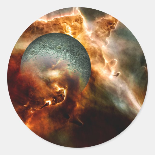 Pegatina Redonda Nacimiento (Anverso)