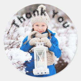 Pegatina Redonda Nacimiento Chica Nombre Y Foto Gracias