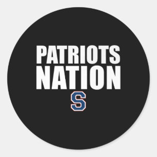 Pegatina Redonda Nación con el logotipo de los Patriotas del Sur de