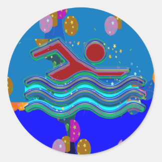 Pegatina Redonda NADAR: Mentes frescas en tiempos calurosos