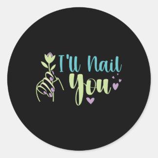 Pegatina Redonda Nail Icurist Nail Tech