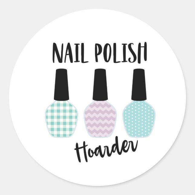 Pegatina Redonda Nail Poland Hoarder (Anverso)