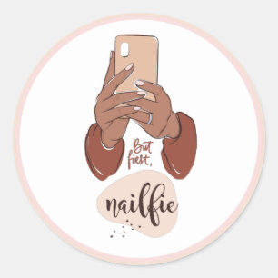 Pegatina Redonda Nailfie