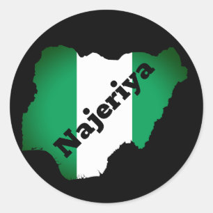 Pegatina Redonda Najeriya (Hausa)