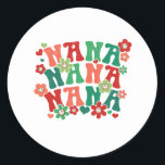 Pegatina Redonda Nana Christmas Stickers<br><div class="desc">Nana Christmas Stickers</div>