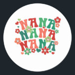 Pegatina Redonda Nana Christmas Stickers<br><div class="desc">Nana Christmas Stickers</div>
