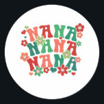 Pegatina Redonda Nana Christmas Stickers<br><div class="desc">Nana Christmas Stickers</div>
