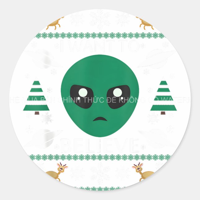 Pegatina Redonda Nana para las mujeres Nacimiento de las Navidades  (Anverso)