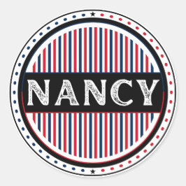 Pegatina Redonda Nancy City Pride Emblem – French Identity