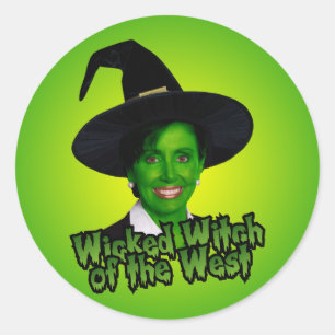 Pegatina Redonda Nancy Pelosi Witch of West