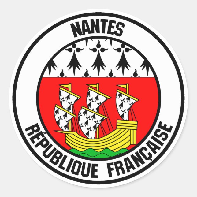 Pegatina Redonda Nantes Round Emblem (Anverso)