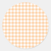 Naranja Peach y White Gingham