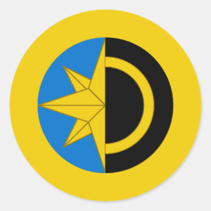 Pegatina Redonda Narrativa de la región de las Shadowlands