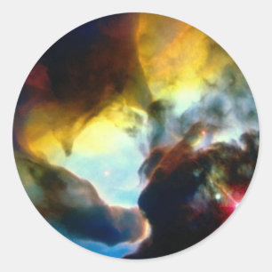 Pegatina Redonda Nasa