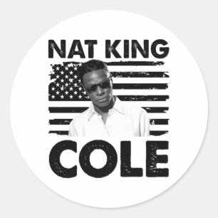 Pegatina Redonda Nat King Cole