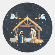 Natividad Navidades de tono de piel oscura