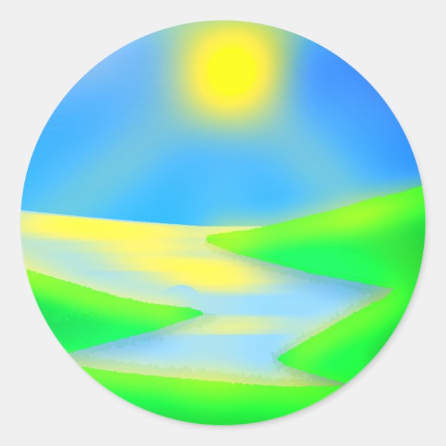 PEGATINA REDONDA NATURAL (Anverso)