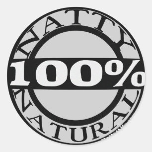 Pegatina Redonda Natural elegante