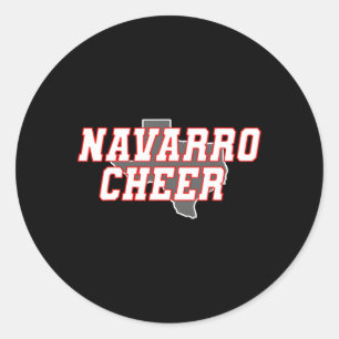 Pegatina Redonda Navarro Cheer Texas