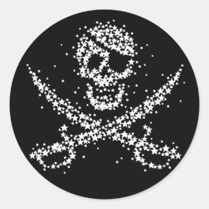 Pegatina Redonda Navegador del buque