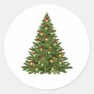 Pegatina Redonda Navidad