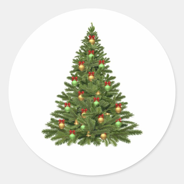 Pegatina Redonda Navidad (Anverso)