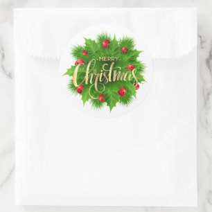 Pegatina Redonda Navidad 