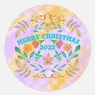 PEGATINA REDONDA NAVIDAD DE FERIA PERSONALIZADA 20XX