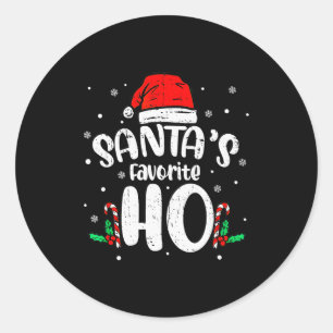 Pegatina Redonda Navidad Divertida Pj Traviesa Sucia Humor Adulto N