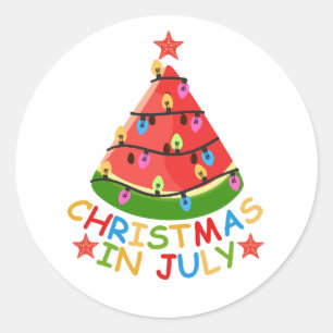 PEGATINA REDONDA NAVIDAD EN JULIO