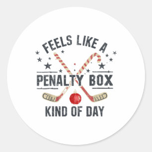 Pegatina Redonda Navidad Retro Se Siente Como Una Caja De Penalizac