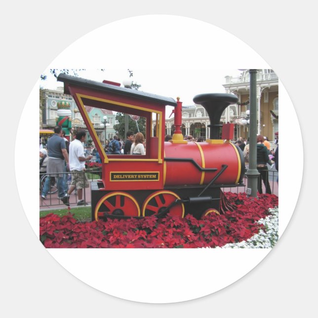 Pegatina Redonda Navidades (Anverso)