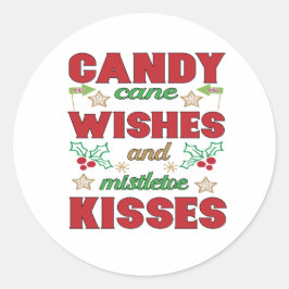 Pegatina Redonda Navidades