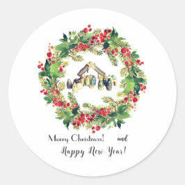 Pegatina Redonda ¡navidades!