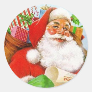 PEGATINA REDONDA NAVIDADES