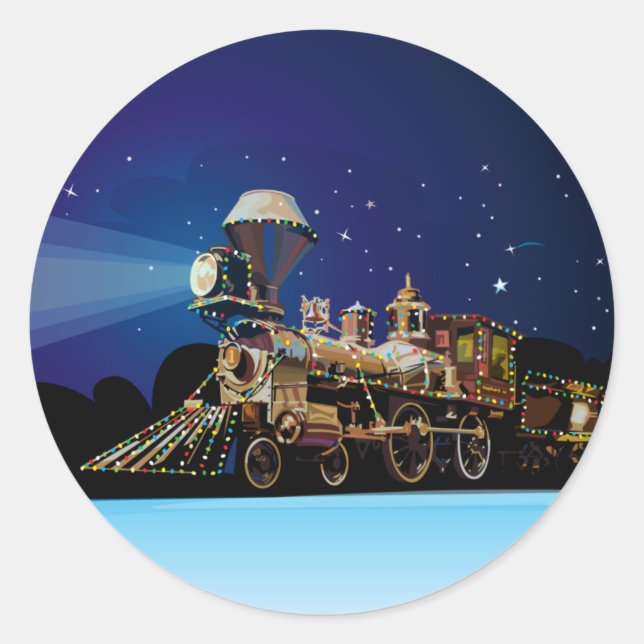 Pegatina Redonda Navidades (Anverso)