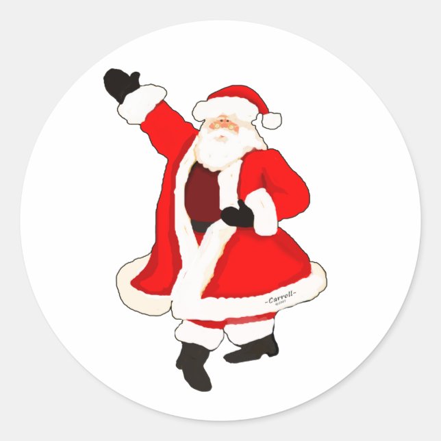 Pegatina Redonda Navidades (Anverso)