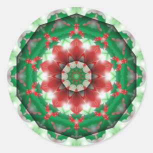 Pegatina Redonda Navidades