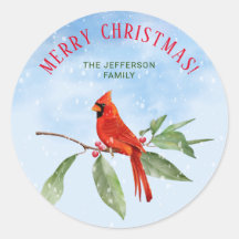 Navidades acuarela azul verde verde rojo cardenal 